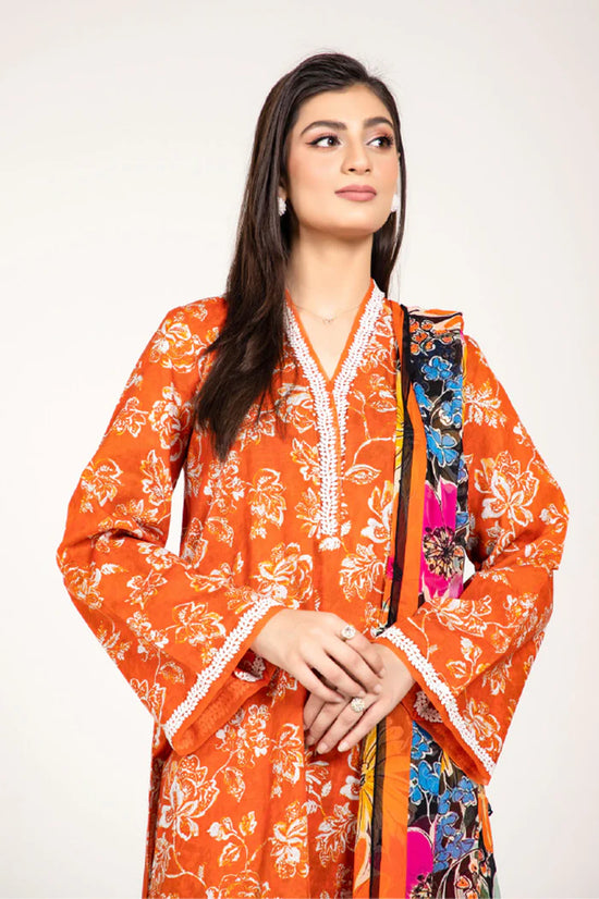 PRINTED SLUB KHADDAR 3 PCS (UNSTITCHED)