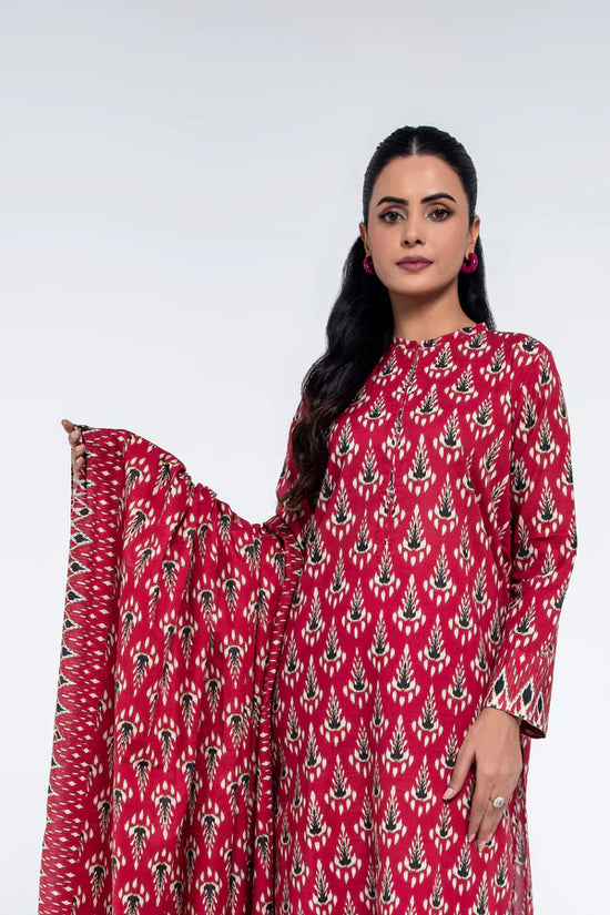 PRET PRINTED SLUB KHADDAR 3 PCS