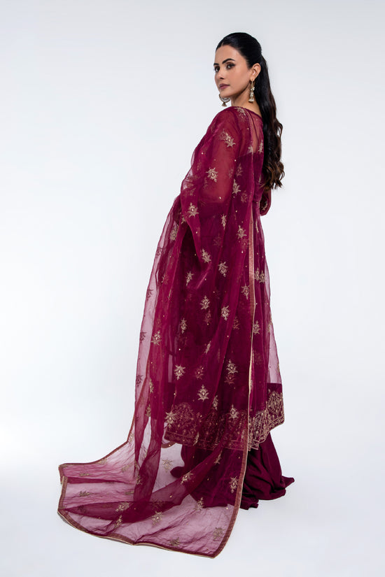 EMBROIDERED & EMBELLISHED ORGANZA 2 PCS (UNSTITCHED)