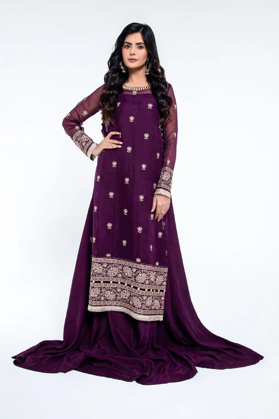 EMBROIDERED & EMBELISHED KARANDI NET 2 PCS (UNSTITCHED)