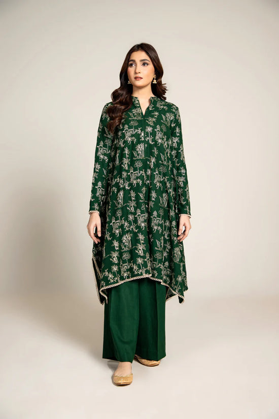 EMBROIDERED COTTON KARANDI 2 PCS (UNSTITCHED)