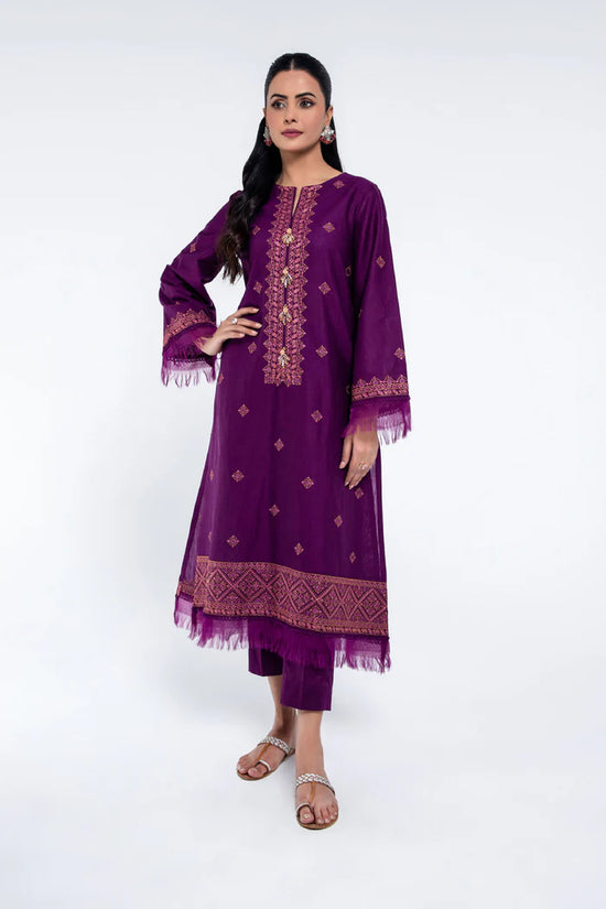 EMBROIDERED SLUB KHADDAR 2 PCS (UNSTITCHED)