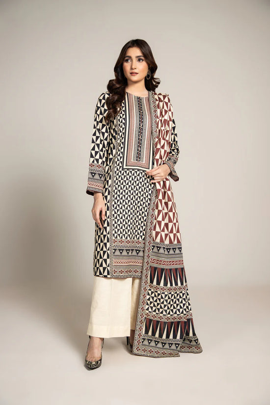 PRINTED SLUB KHADDAR 3 PCS (UNSTITCHED)